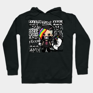 BAD AMY ''DIE AMY DIE'' (RAINBOW') Hoodie